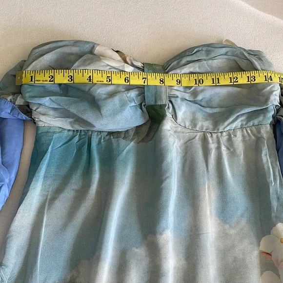 Farm long dress 100% silk - minor flaws (see pictures) - Picture 7 of 16